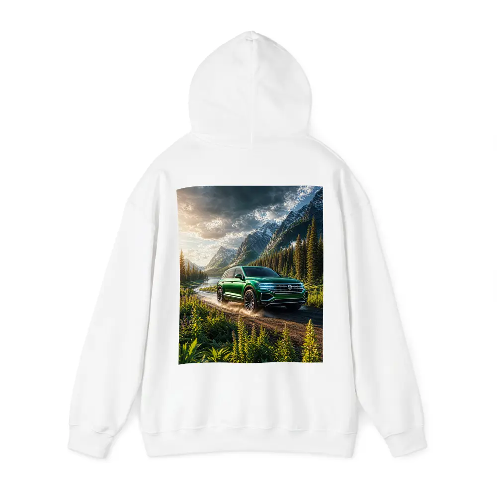 Volkswagen Touareg Green SUV Mountain Forest – Hoodies