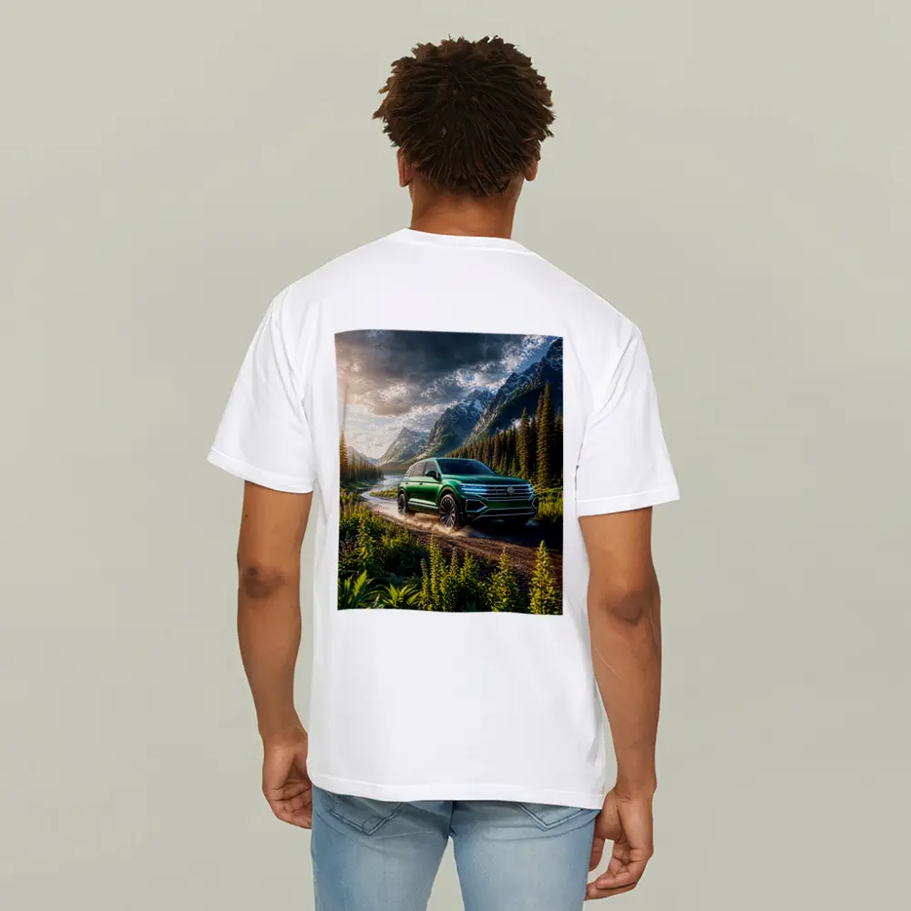 Volkswagen Touareg Green SUV Mountain Forest – T-Shirts