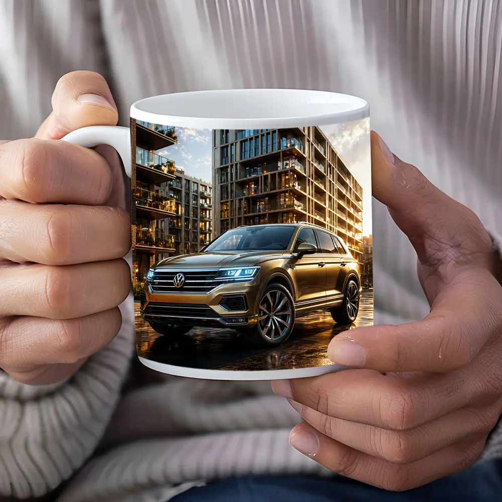Volkswagen Touareg SUV Urban City Sunset – Mugs