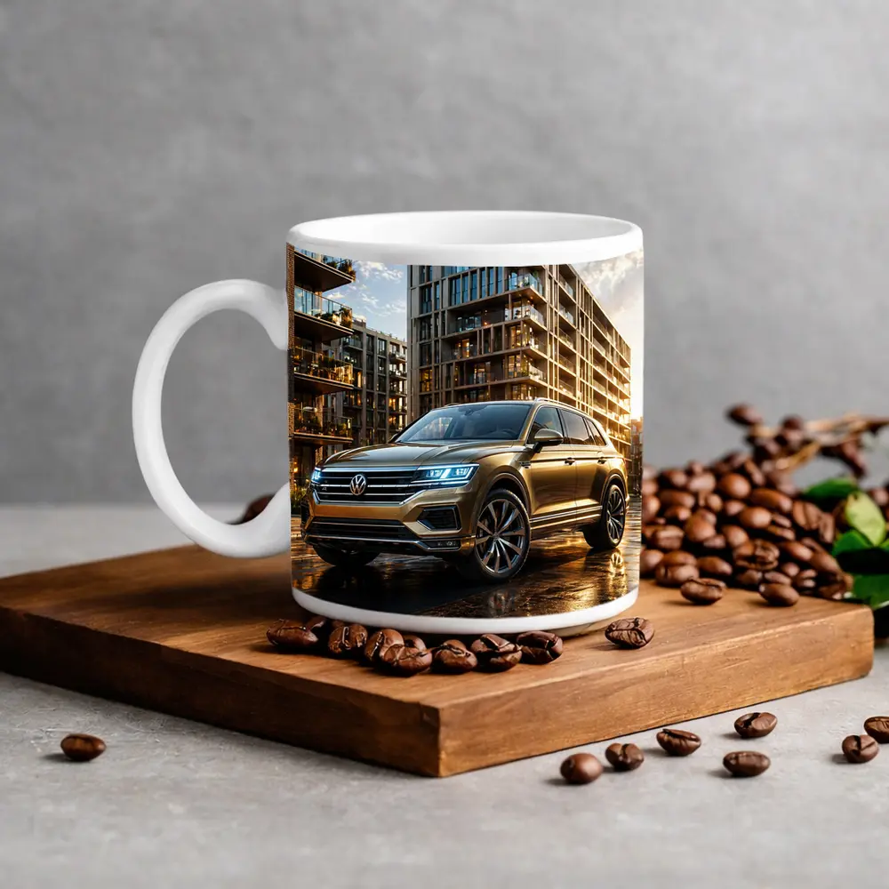 Volkswagen Touareg SUV Urban City Sunset – Mugs
