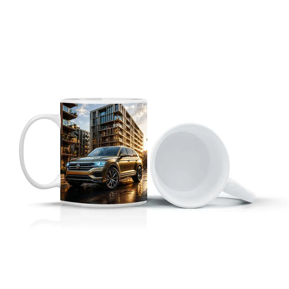 Volkswagen Touareg SUV Urban City Sunset – Mugs