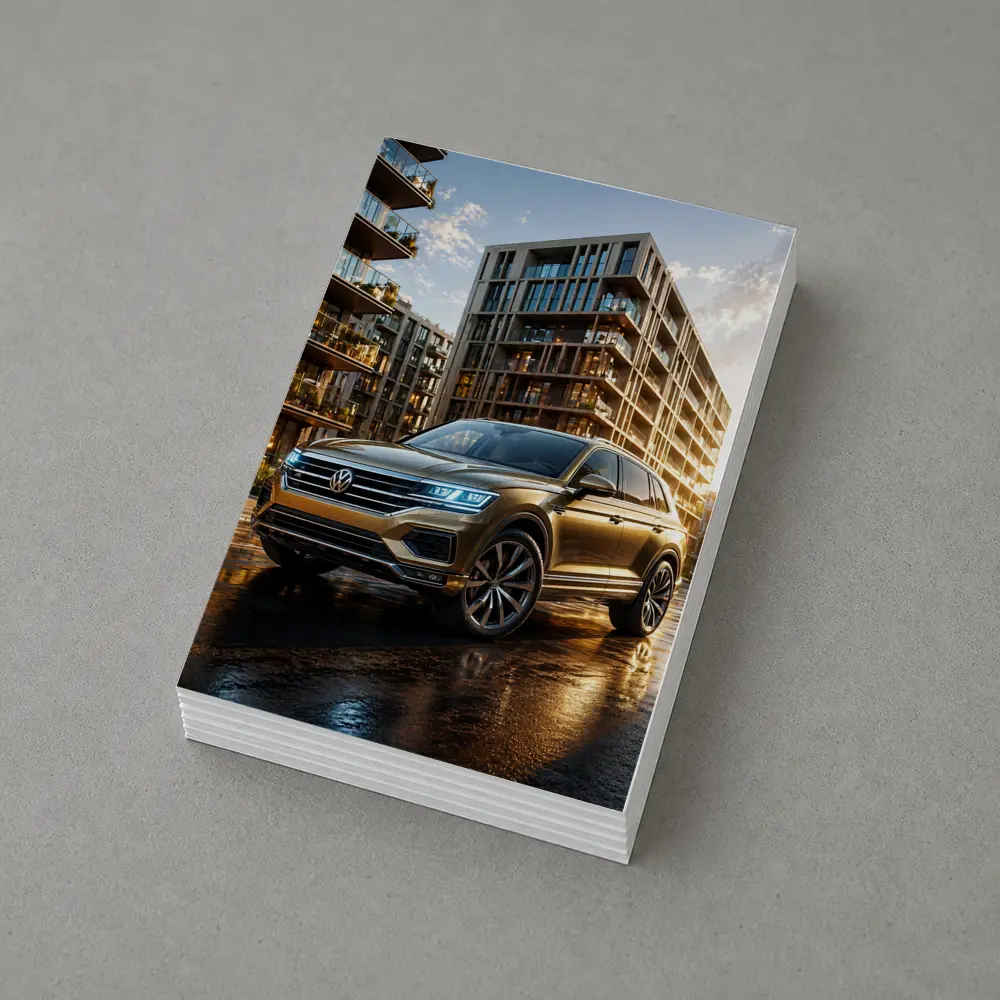 Volkswagen Touareg SUV Urban City Sunset – Postcards