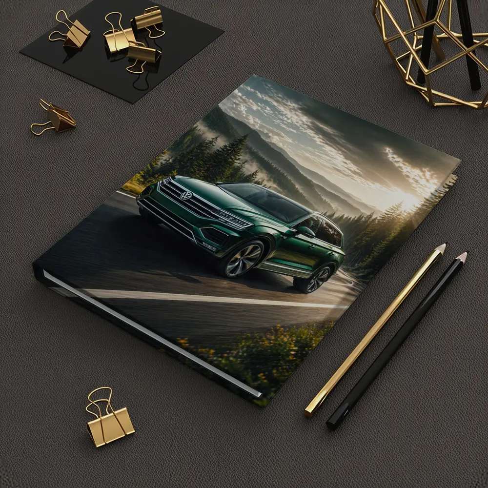 Volkswagen Touareg Green SUV Mountain Road – Notebooks