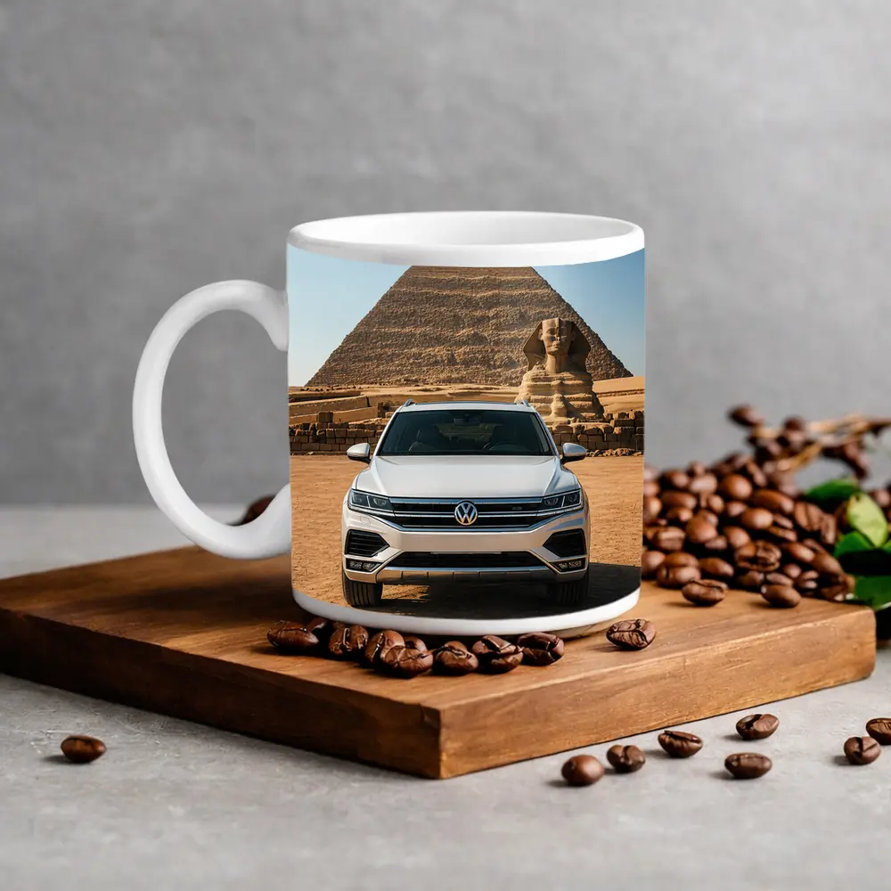 Volkswagen Touareg SUV Egypt Pyramids Sphinx – Mugs