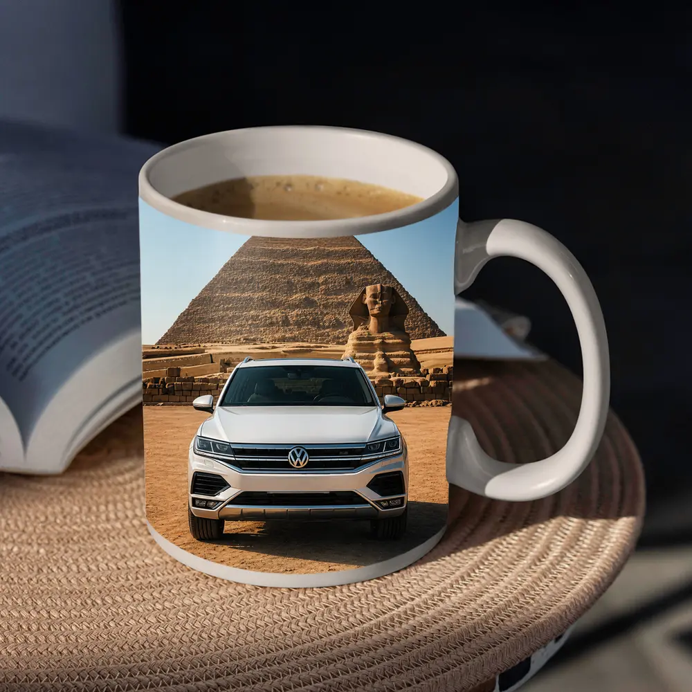 Volkswagen Touareg SUV Egypt Pyramids Sphinx – Mugs