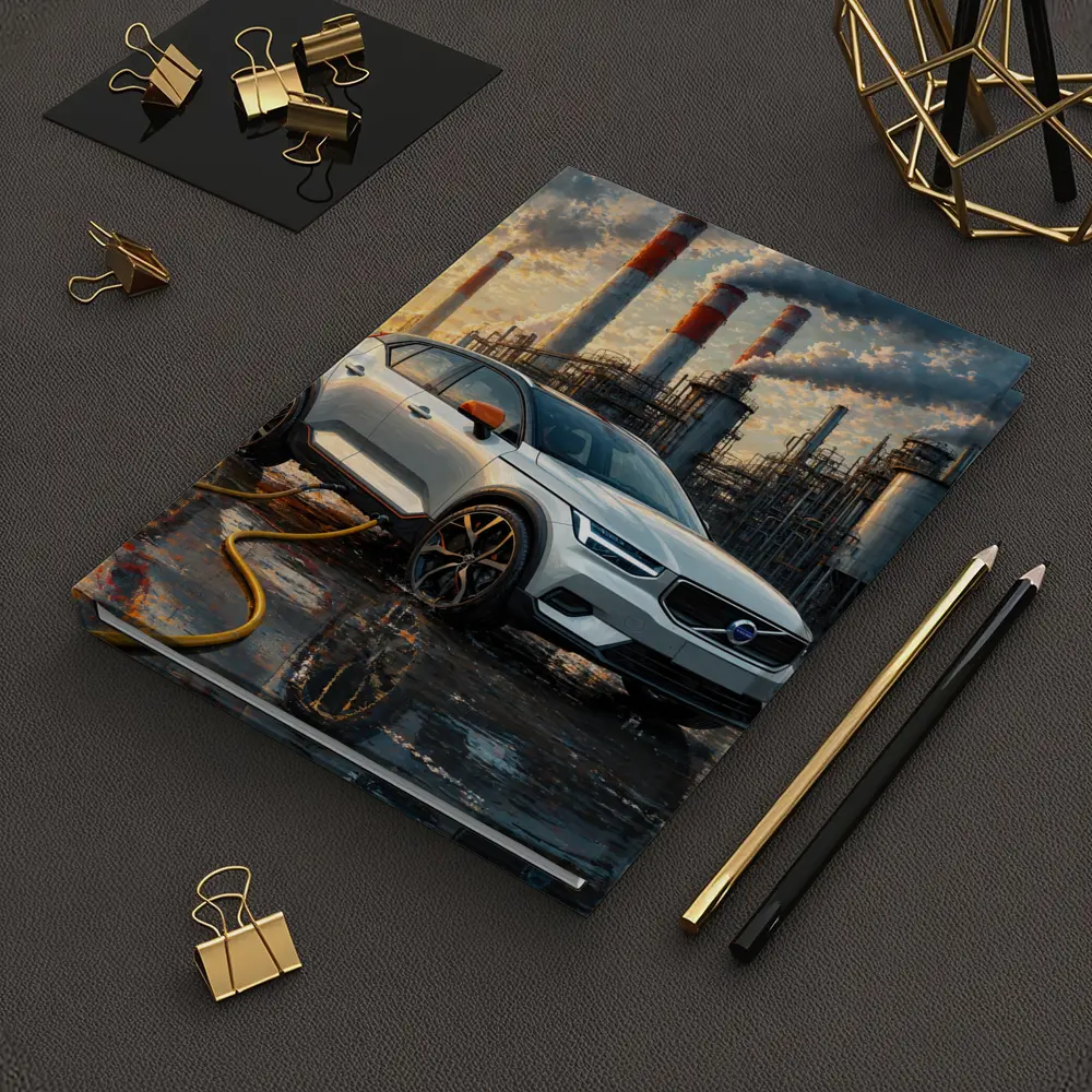 Volvo XC40 Recharge Industrial Sunset Scene – Notebooks