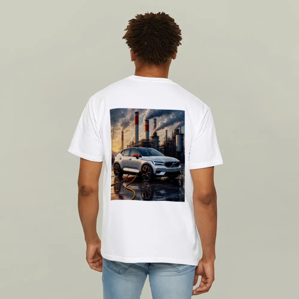 Volvo XC40 Recharge Industrial Sunset Scene – T-Shirts