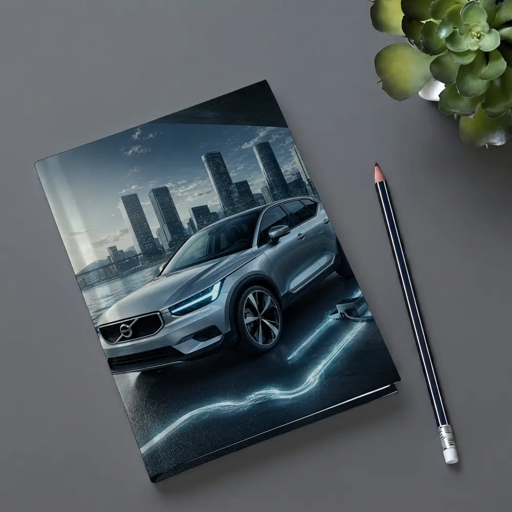 Volvo XC40 Electric City Skyline Night – Notebooks