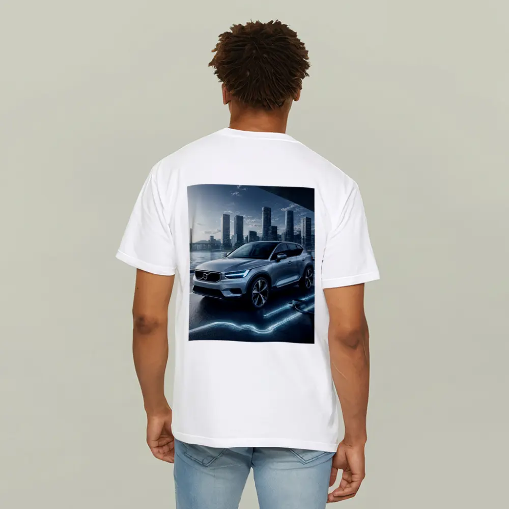 Volvo XC40 Electric City Skyline Night – T-Shirts