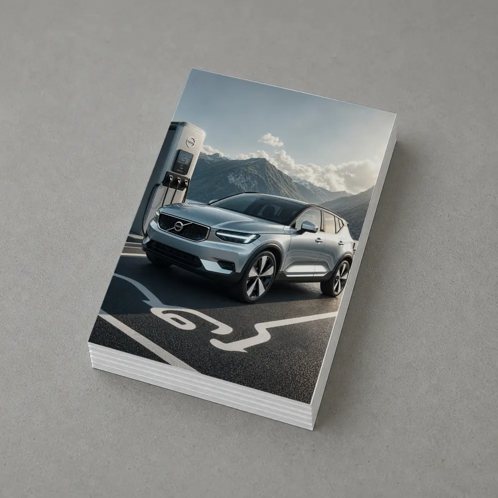 Volvo XC40 Electric SUV Mountain Charging Station – Postcards