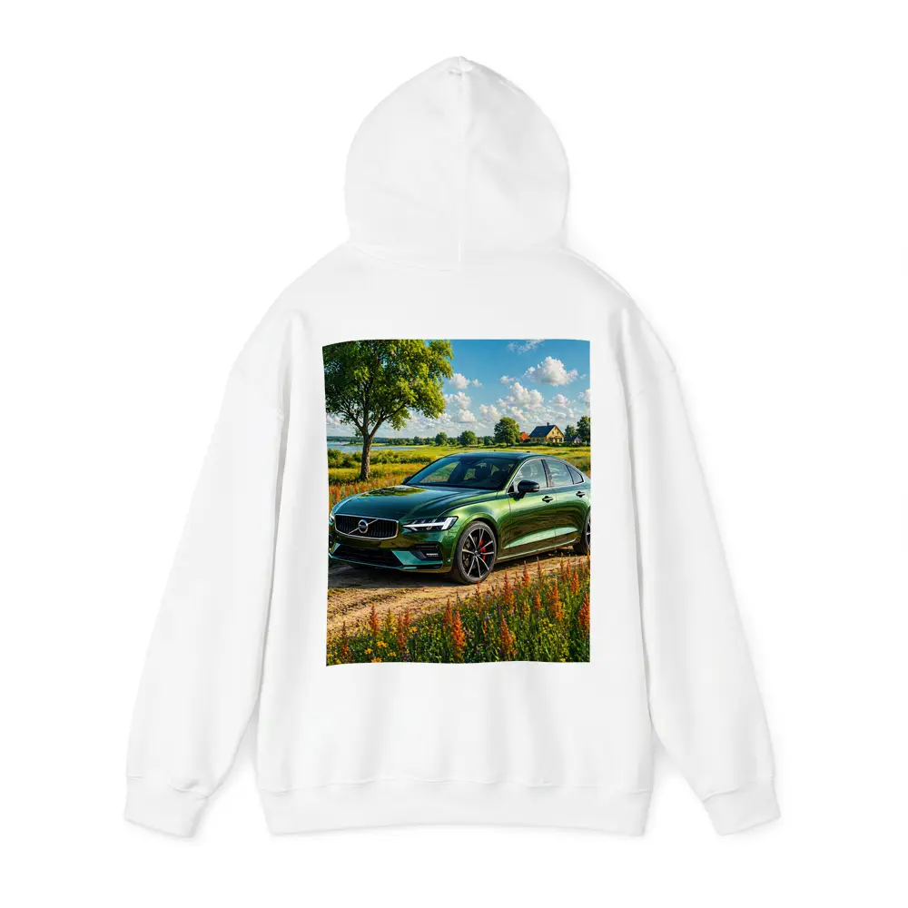 Volvo S60 Green Sedan Rural Countryside – Hoodies