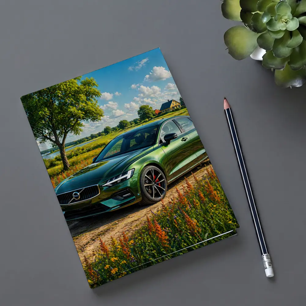 Volvo S60 Green Sedan Rural Countryside – Notebooks