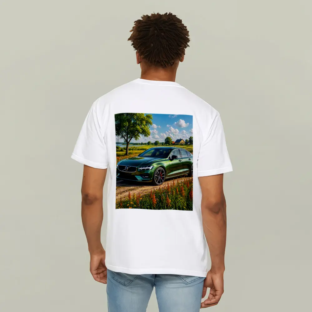 Volvo S60 Green Sedan Rural Countryside – T-Shirts