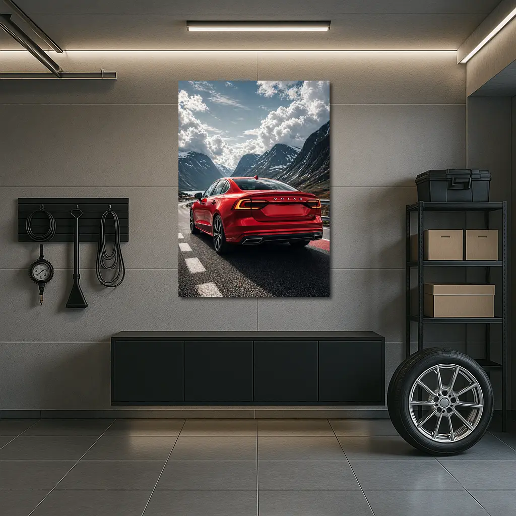 Volvo S60 Red Mountain Road Drive – Wall Art