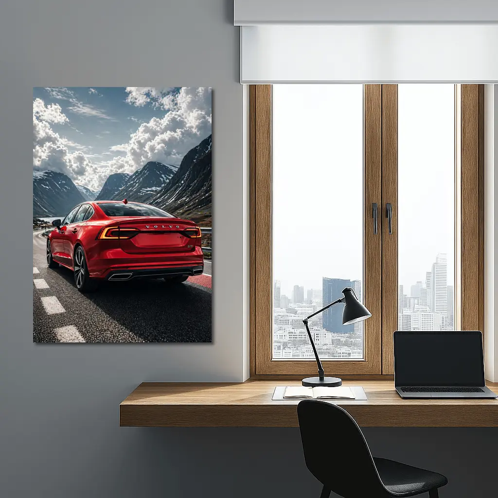 Volvo S60 Red Mountain Road Drive – Wall Art
