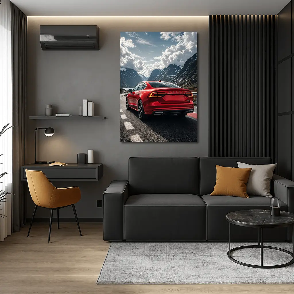 Volvo S60 Red Mountain Road Drive – Wall Art