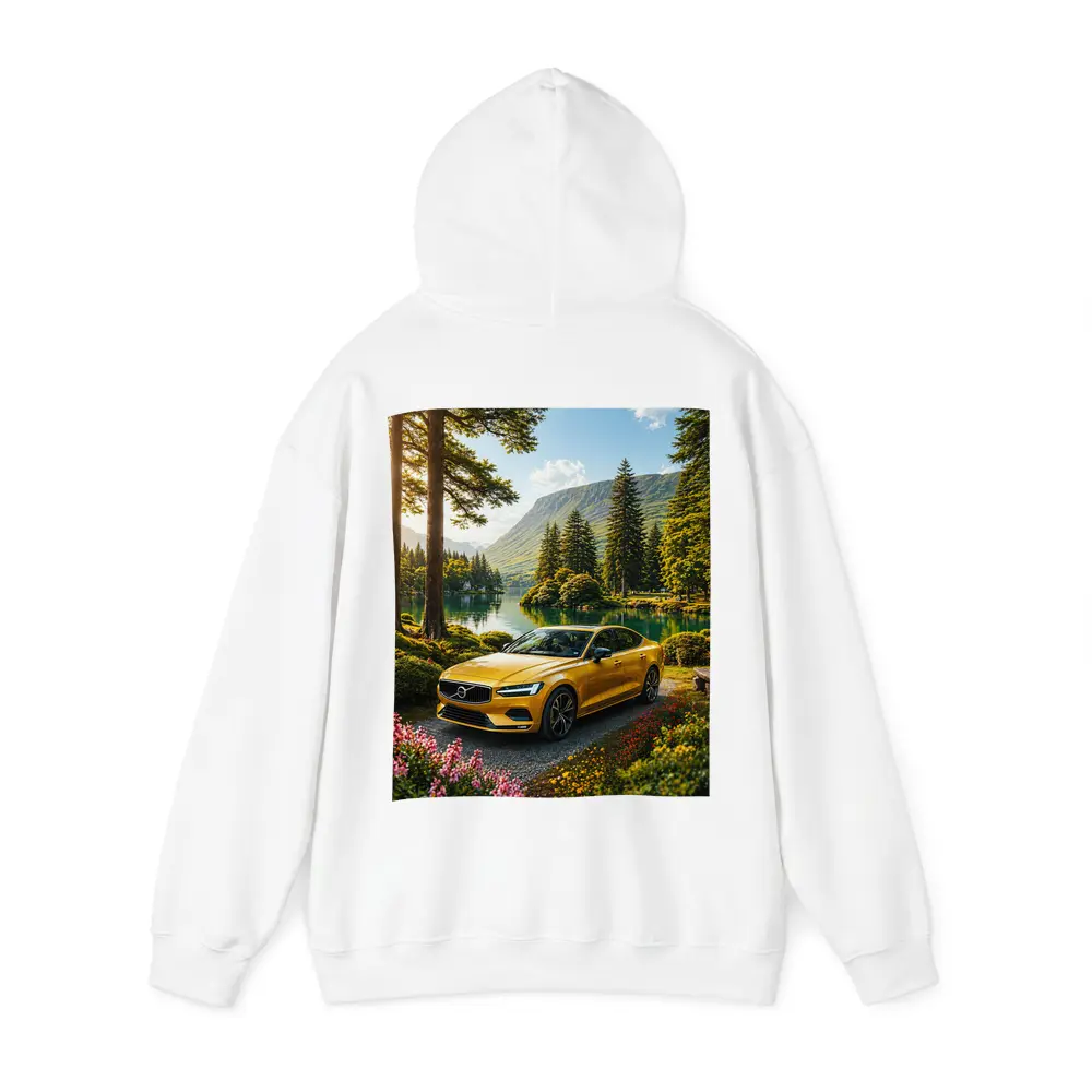 Volvo S60 Yellow Sedan by Mountain Lake – Hoodies