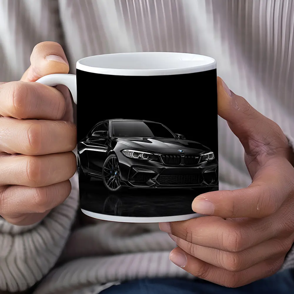 BMW M2 Black Coupe Dark Studio – Mugs