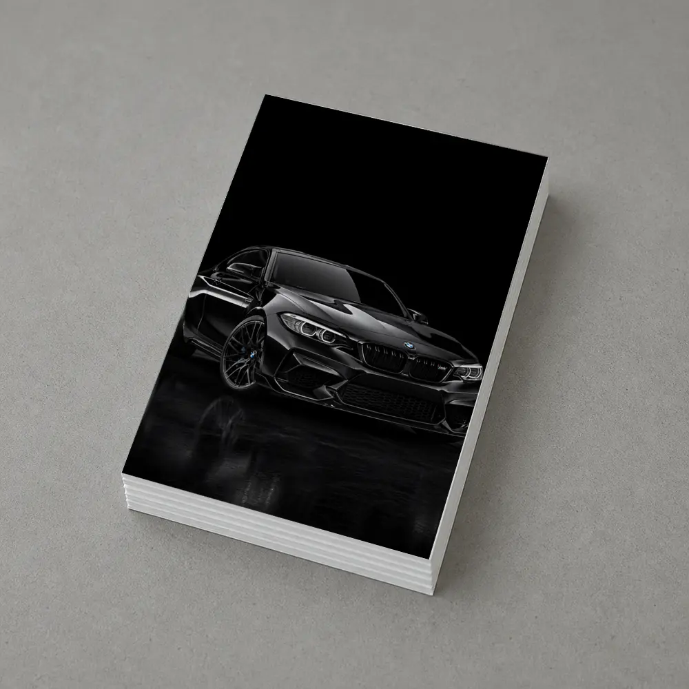 BMW M2 Black Coupe Dark Studio – Postcards