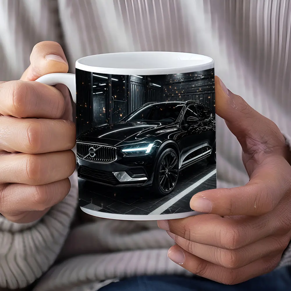 Volvo XC60 Black SUV Dark Garage – Mugs