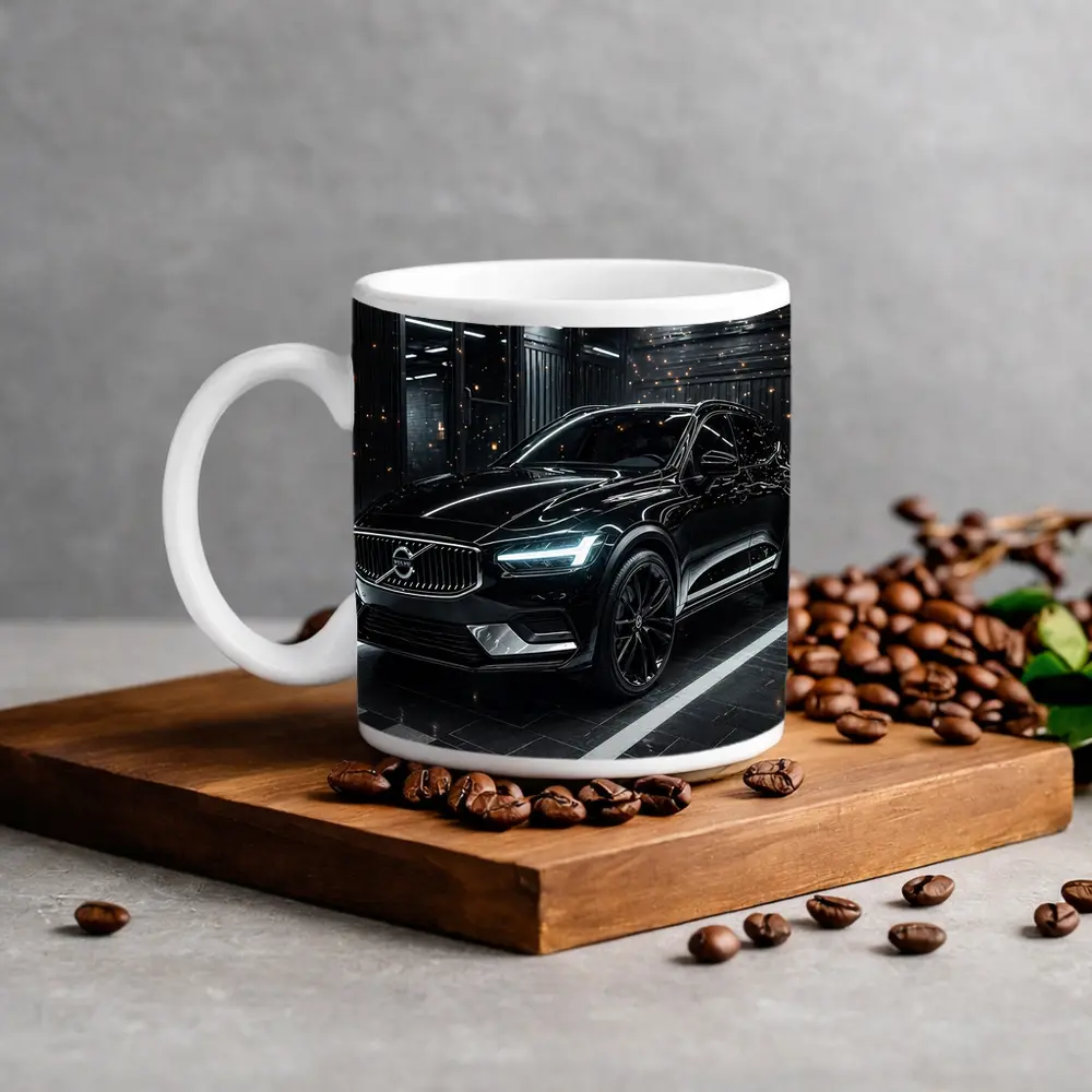 Volvo XC60 Black SUV Dark Garage – Mugs
