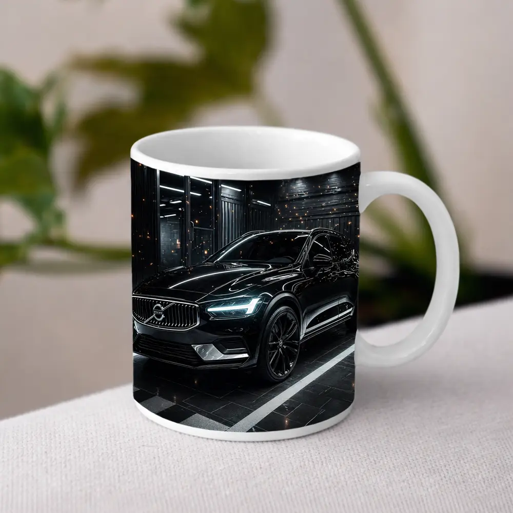 Volvo XC60 Black SUV Dark Garage – Mugs