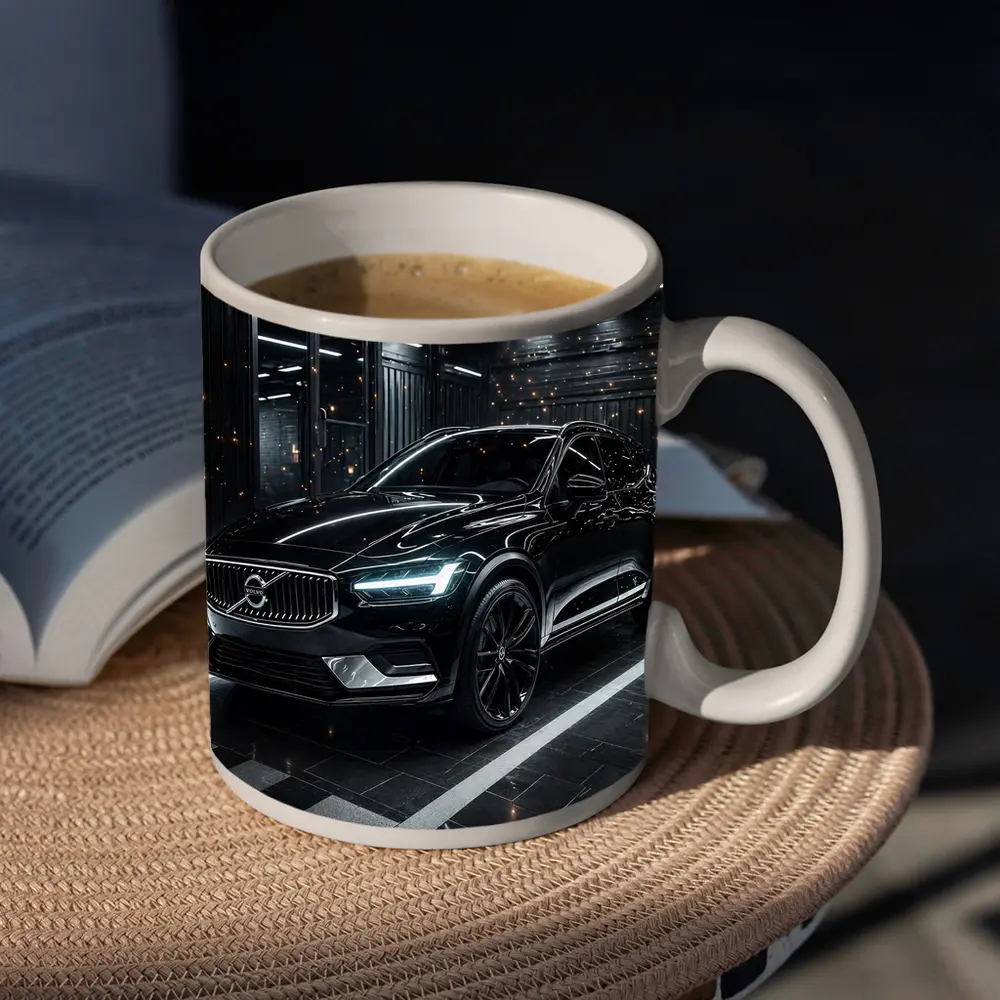 Volvo XC60 Black SUV Dark Garage – Mugs
