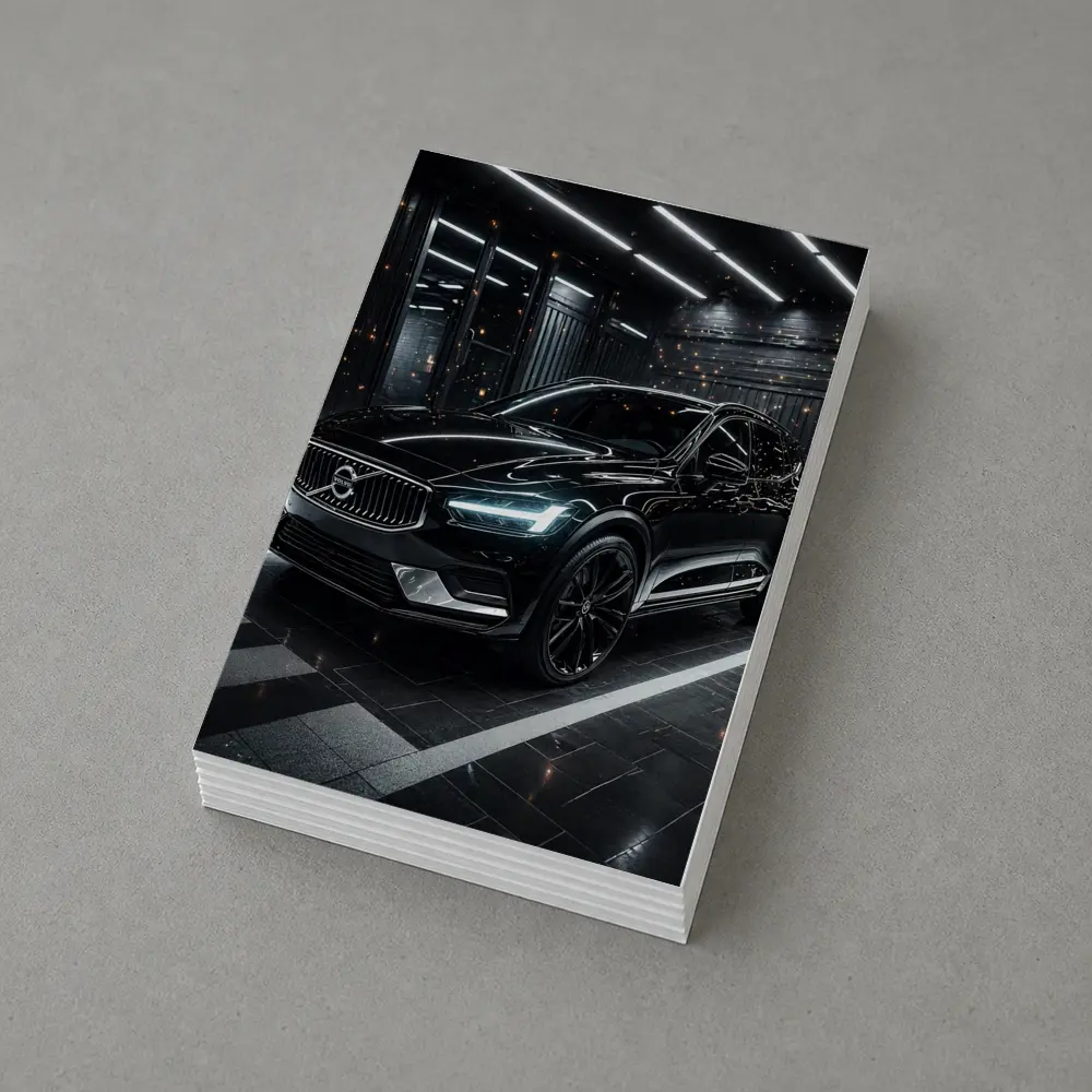 Volvo XC60 Black SUV Dark Garage – Postcards