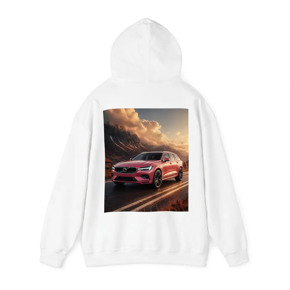 Volvo V60 Pink Road Mountain Sunset – Hoodies