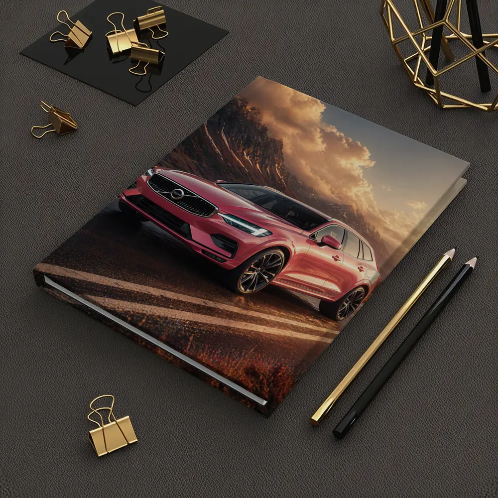 Volvo V60 Pink Road Mountain Sunset – Notebooks