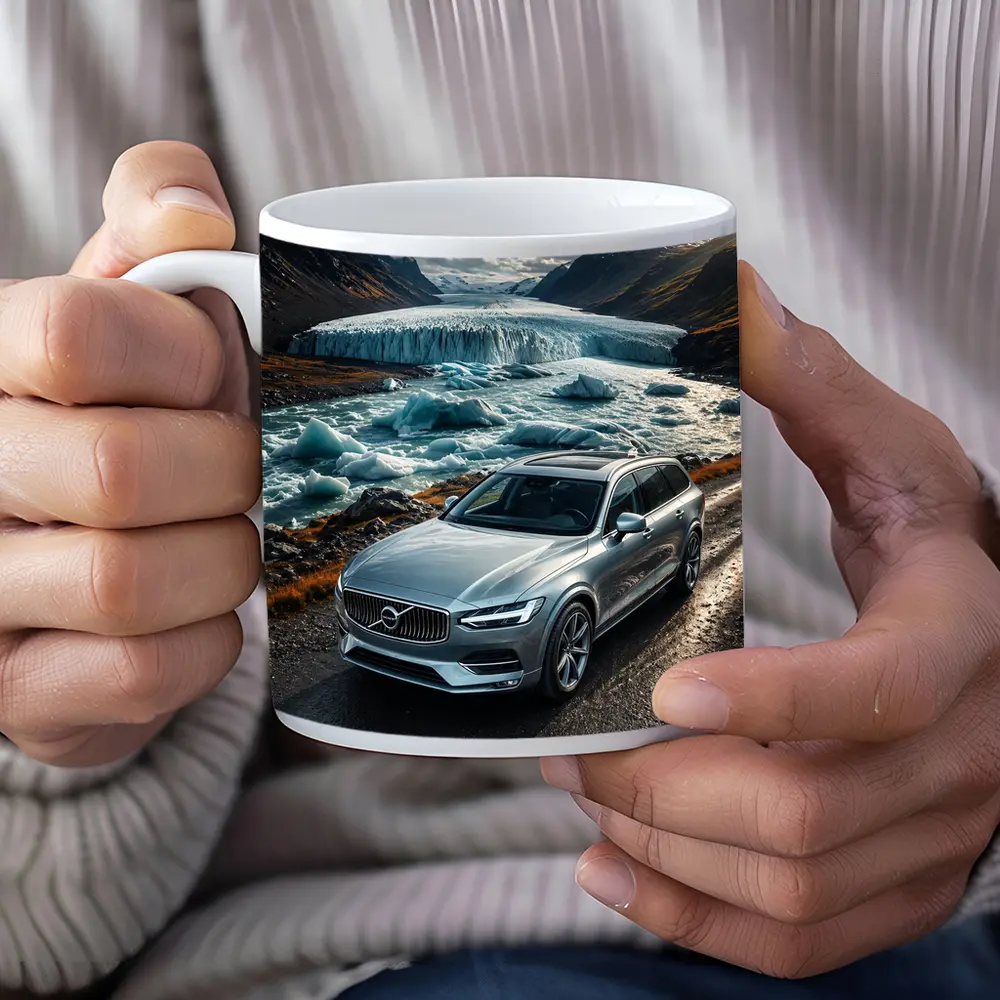 Volvo V90 Cross Country Glacial River Drive – Mugs