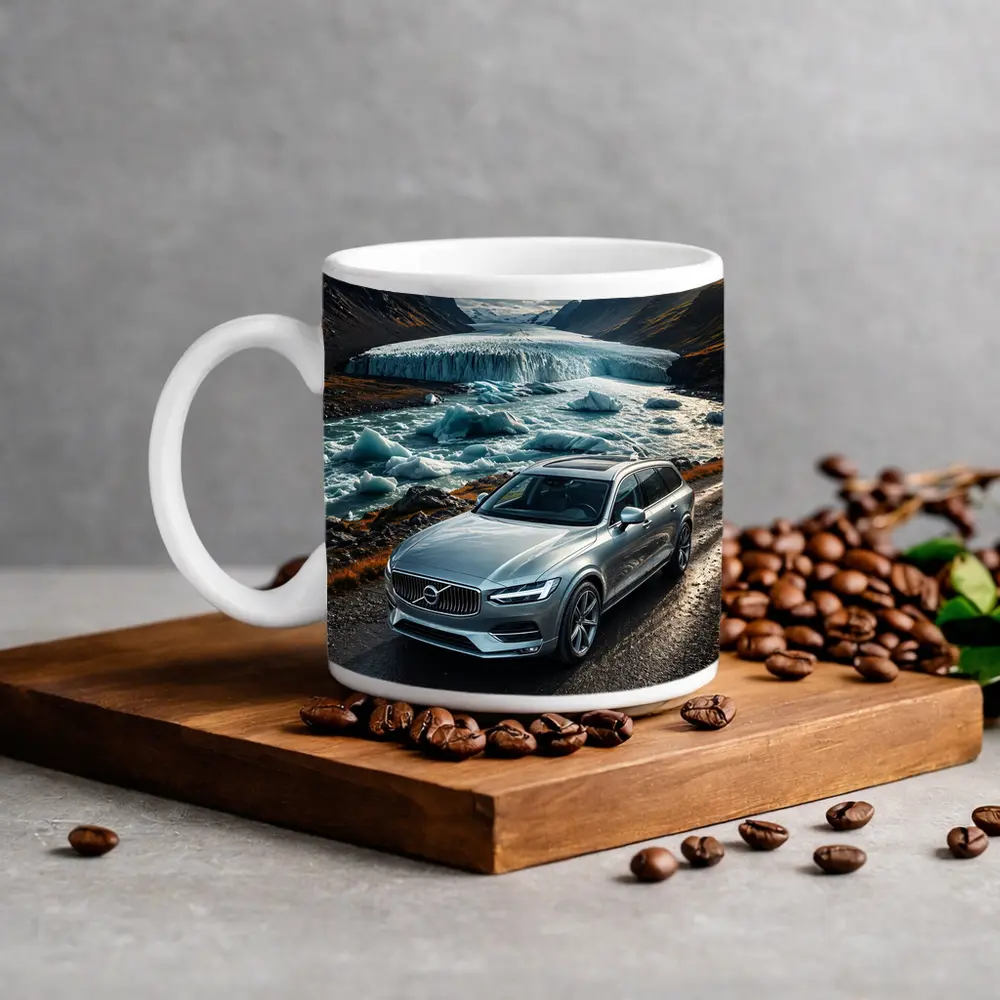 Volvo V90 Cross Country Glacial River Drive – Mugs