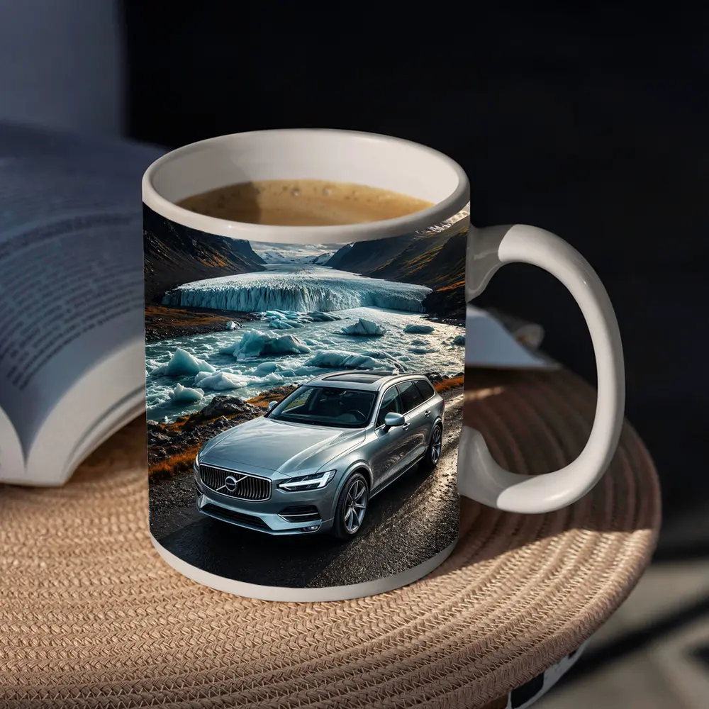 Volvo V90 Cross Country Glacial River Drive – Mugs