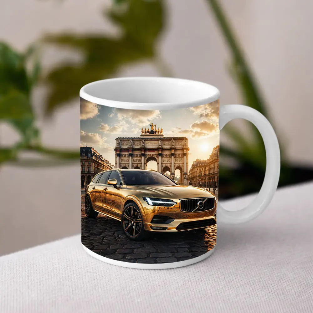 Volvo V90 Gold Paris Arc de Triomphe – Mugs