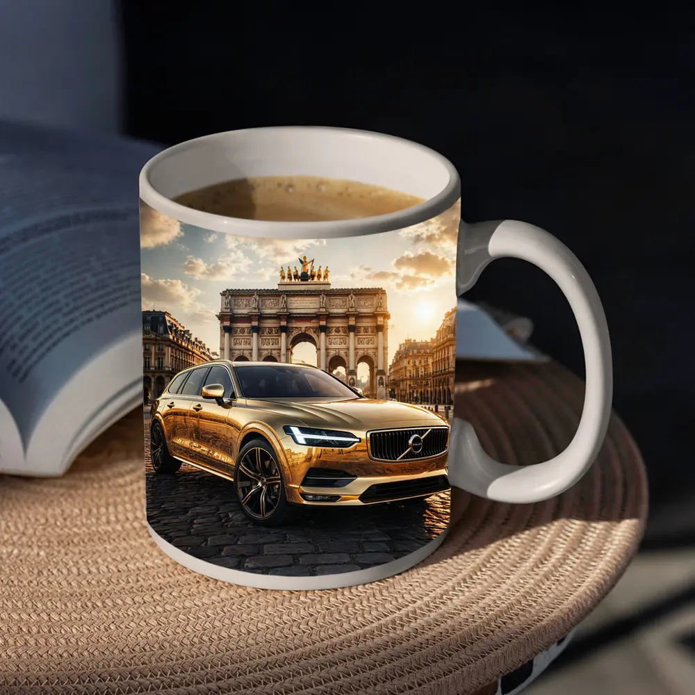 Volvo V90 Gold Paris Arc de Triomphe – Mugs