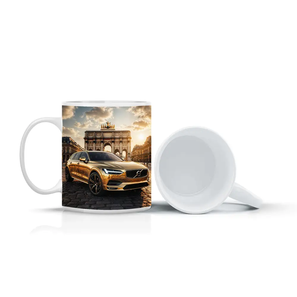 Volvo V90 Gold Paris Arc de Triomphe – Mugs