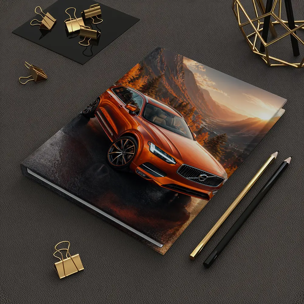 Volvo XC90 Orange SUV Mountain Sunset Road – Notebooks