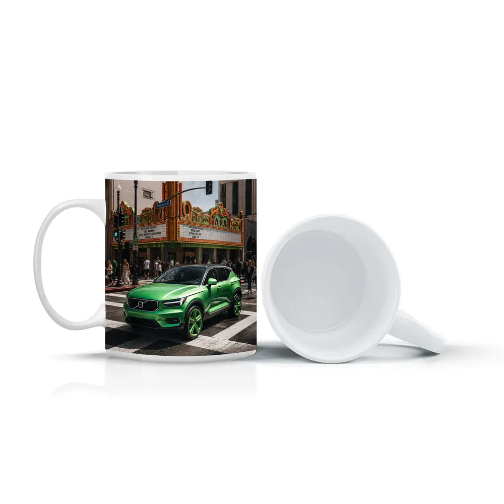 Volvo XC40 Green Hollywood Boulevard City Street – Mugs