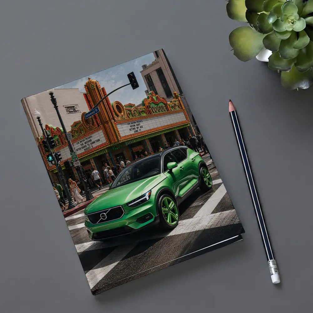 Volvo XC40 Green Hollywood Boulevard City Street – Notebooks