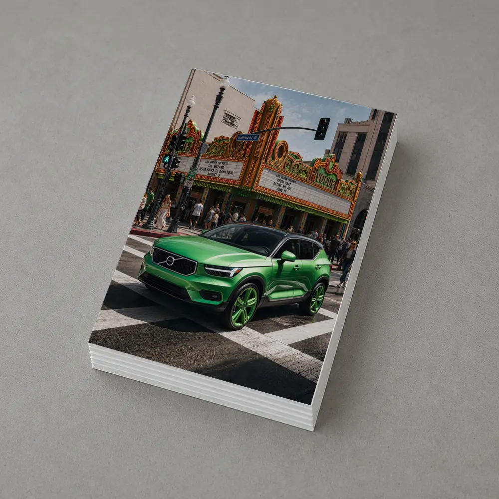 Volvo XC40 Green Hollywood Boulevard City Street – Postcards