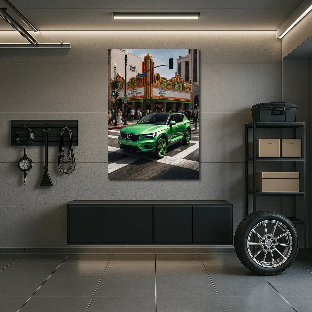 Volvo XC40 Green Hollywood Boulevard City Street – Wall Art