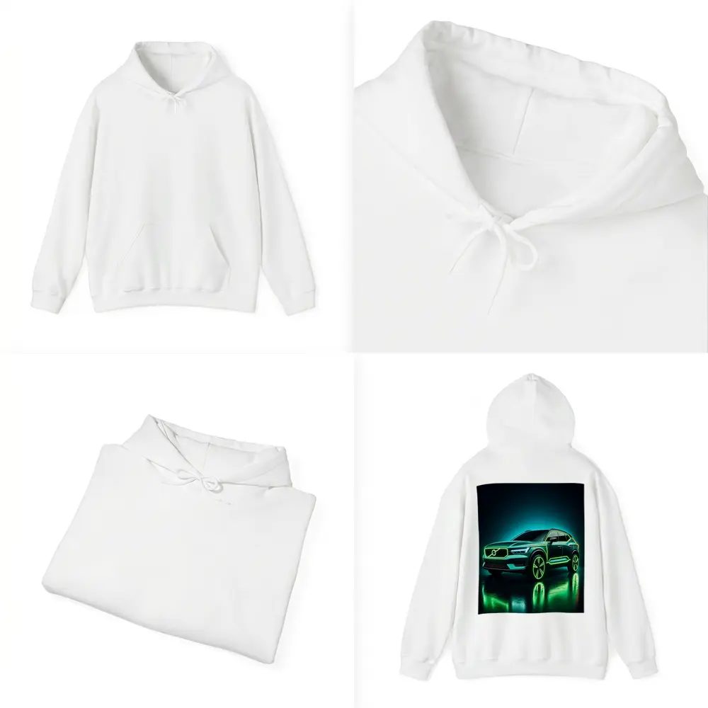Volvo XC40 Neon Green Dark Studio – Hoodies