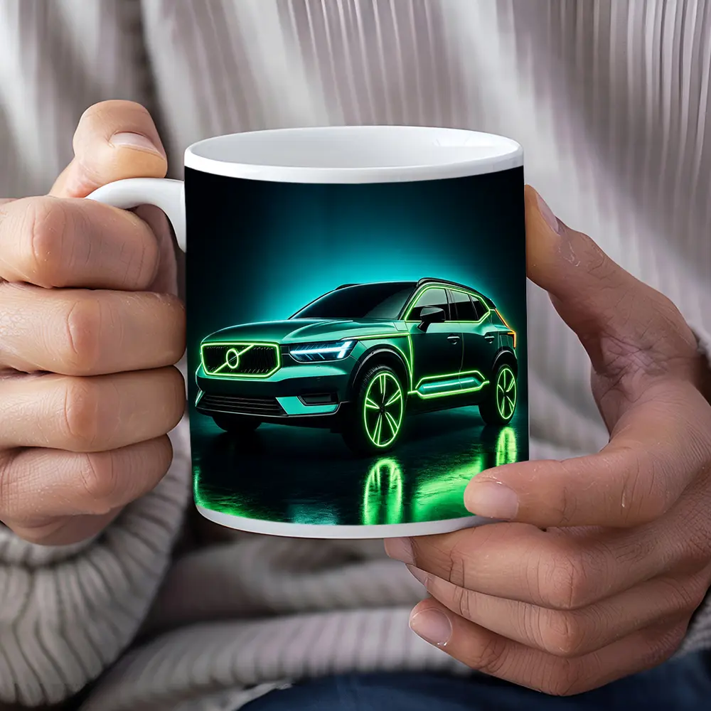 Volvo XC40 Neon Green Dark Studio – Mugs