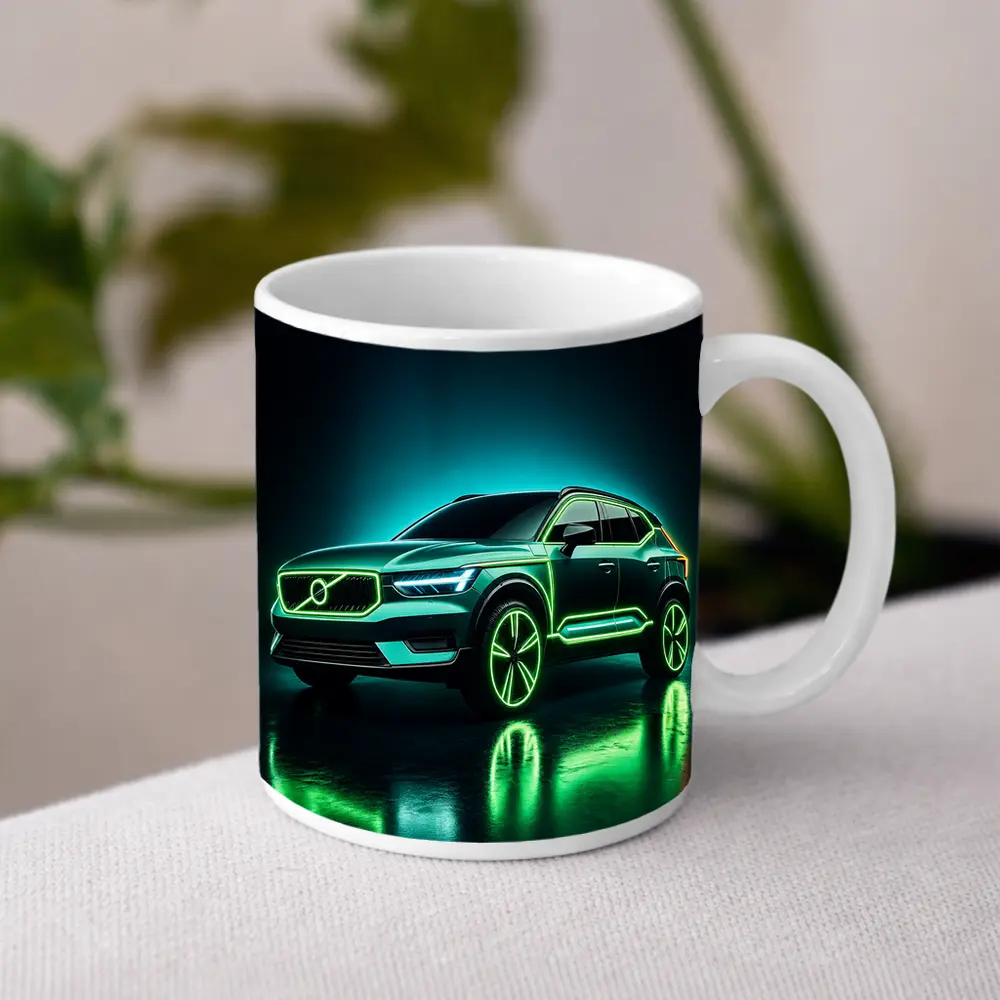 Volvo XC40 Neon Green Dark Studio – Mugs