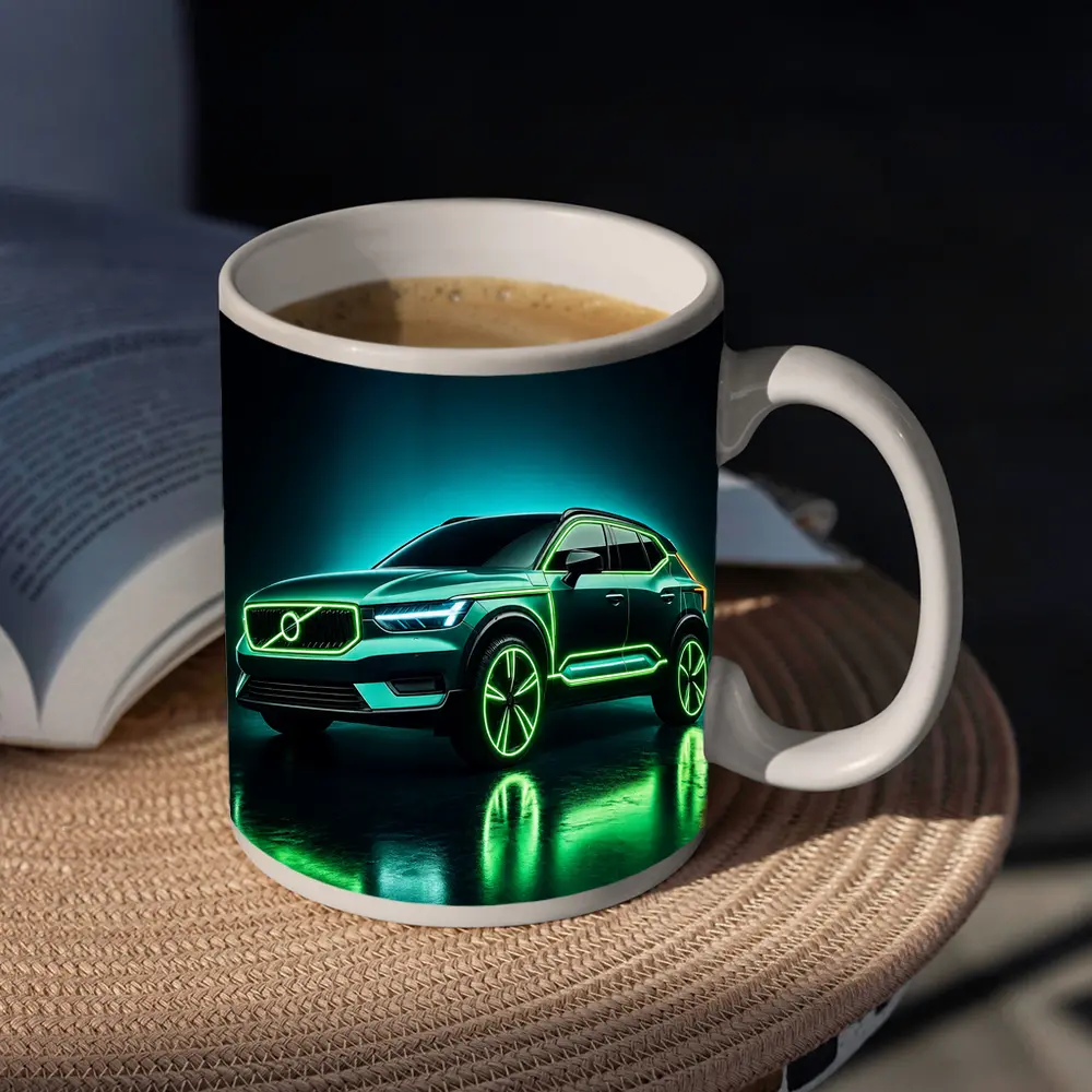 Volvo XC40 Neon Green Dark Studio – Mugs
