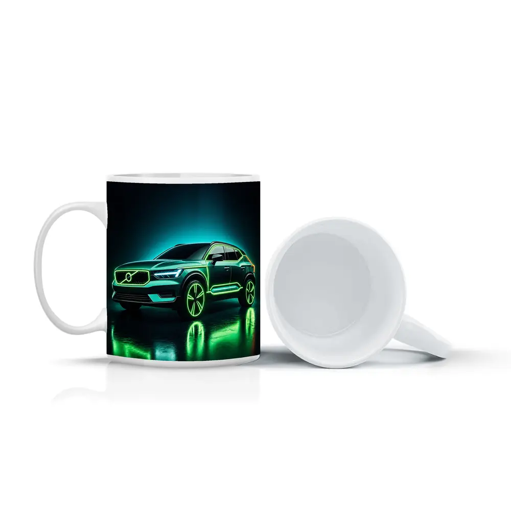 Volvo XC40 Neon Green Dark Studio – Mugs