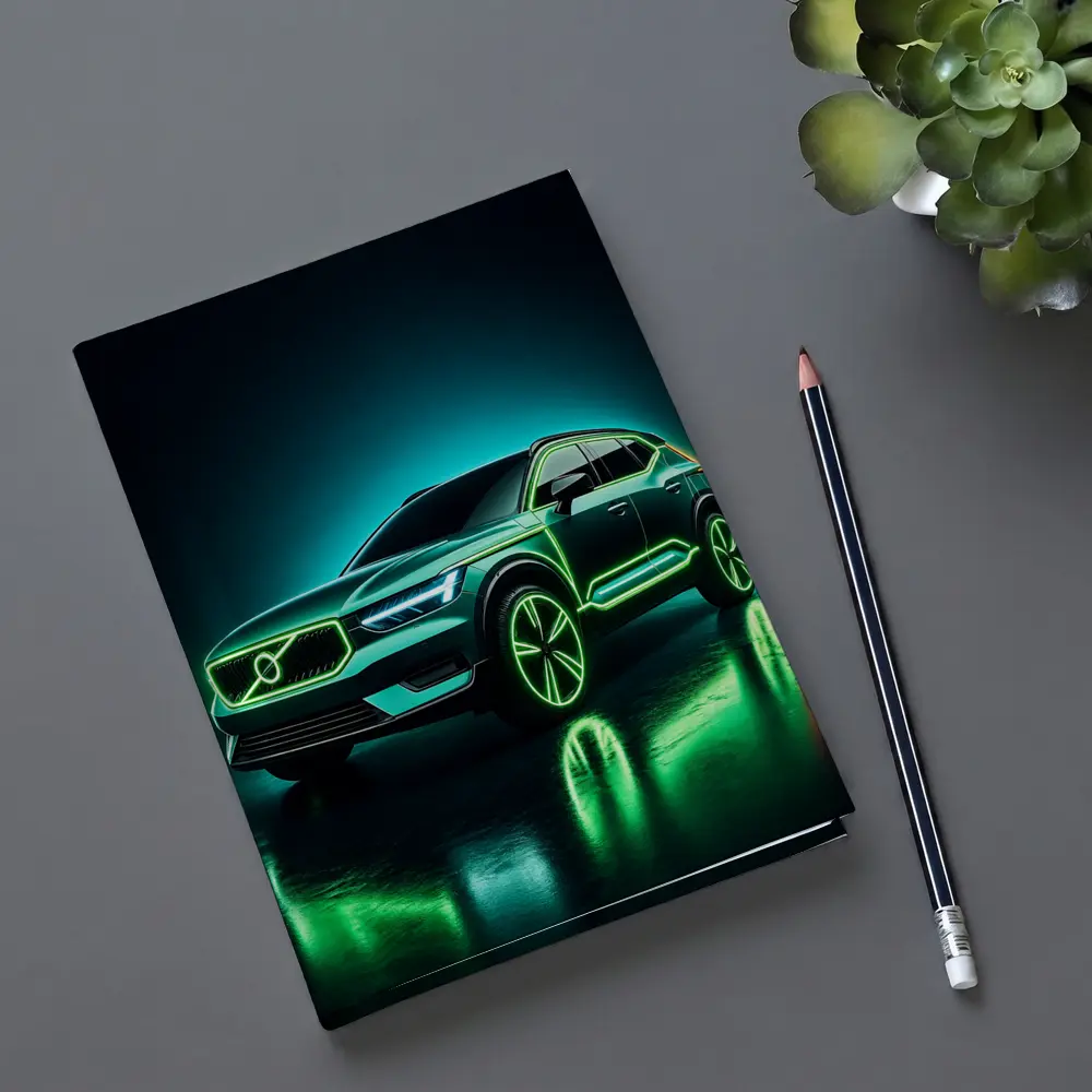 Volvo XC40 Neon Green Dark Studio – Notebooks