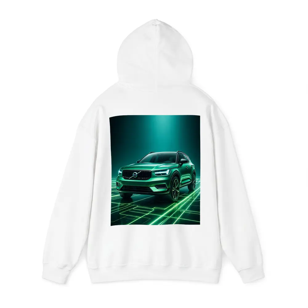 Volvo XC40 Green Neon Glow Art – Hoodies