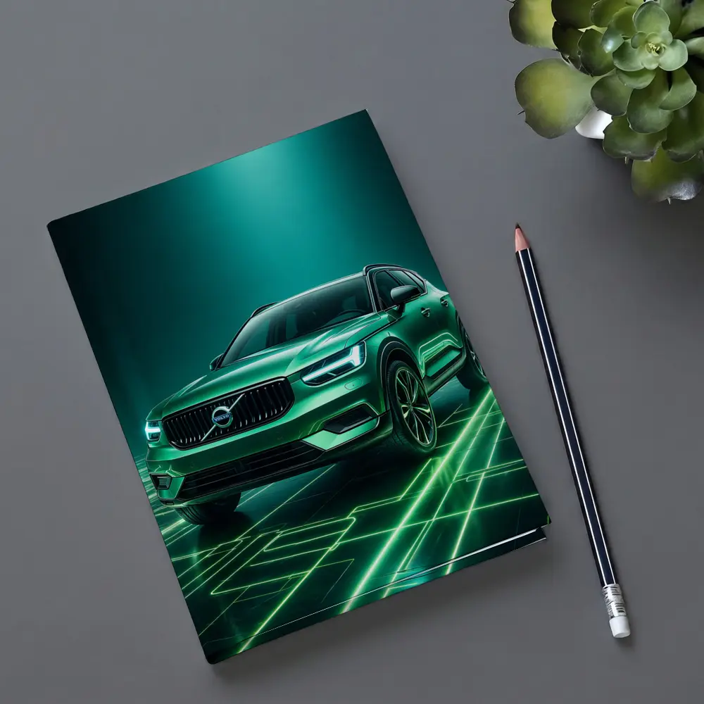 Volvo XC40 Green Neon Glow Art – Notebooks