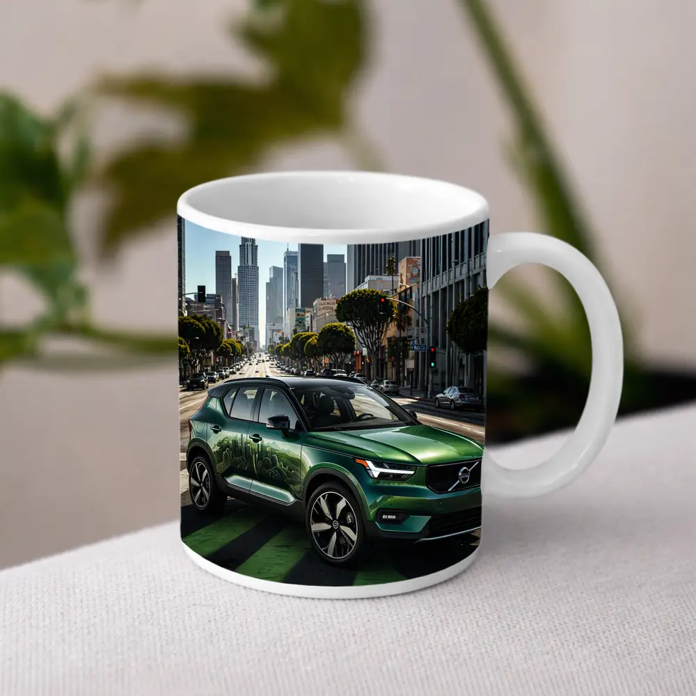 Volvo XC40 Green SUV Los Angeles Street – Mugs